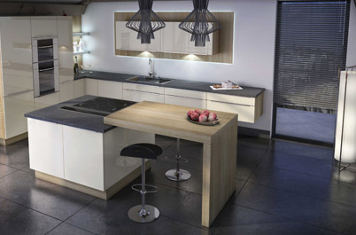 diff&eacute;rents types d'implantation Cuisine sur mesure Boulanger.fr