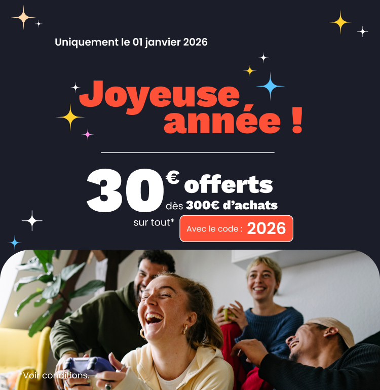Vente flash du nouvel an !