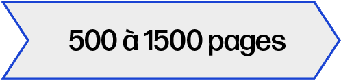 500 à 1500 pages