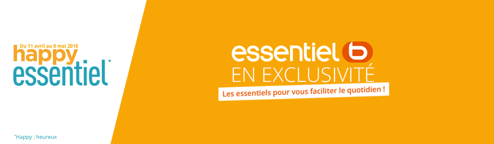 Du 11 avril au 8 mai 2016 happy essentiel*