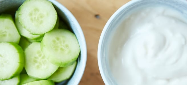 Masque hydratant maison au yaourt et au concombre