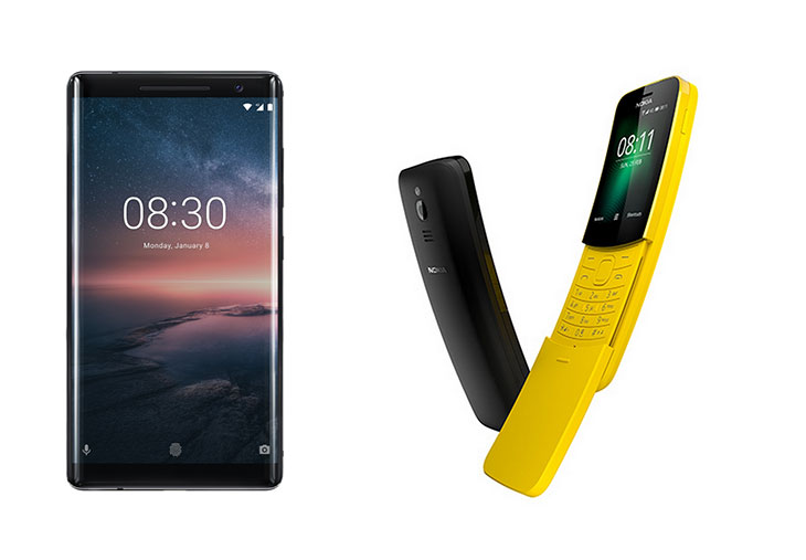 Nokia 8 sirocco et Nokia 8110