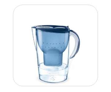 Illustration de la sélection carafes filtrantes