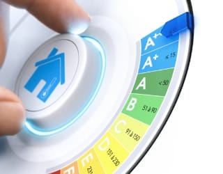 Illustration de l'echelle de label énergétique