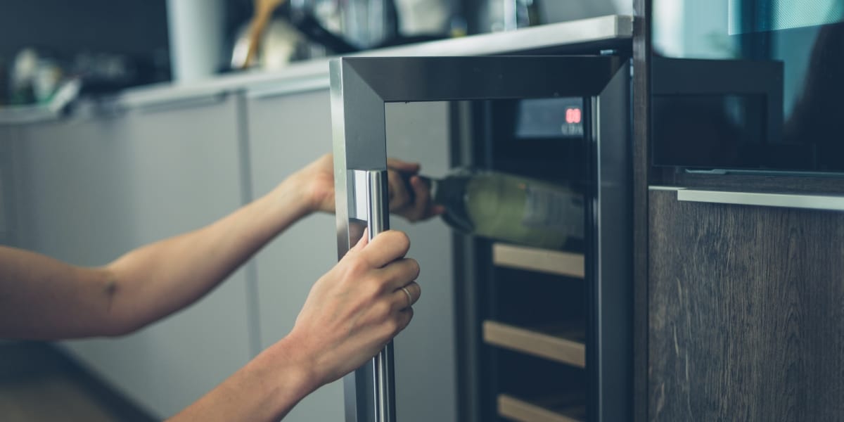 Photo d'une cave à vin