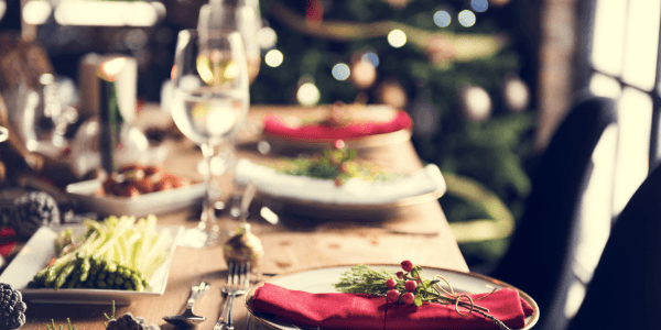 Photo d'un repas de noel'