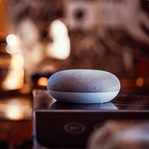 Photo d'une enceinte connectée