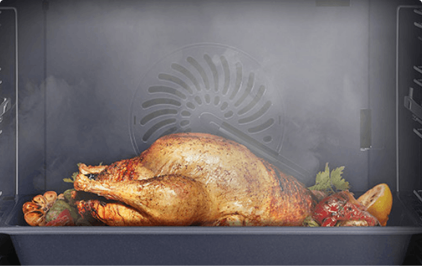 Photo d'un poulet roti