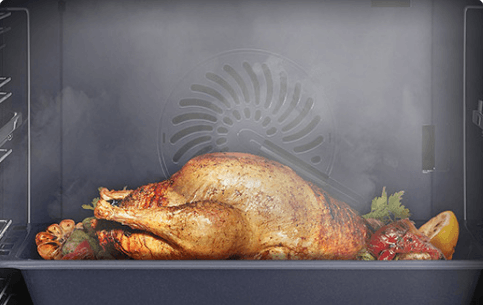 Photo d'un poulet roti