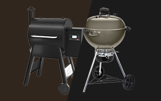 Match barbecue à pellet vs charbon de bois