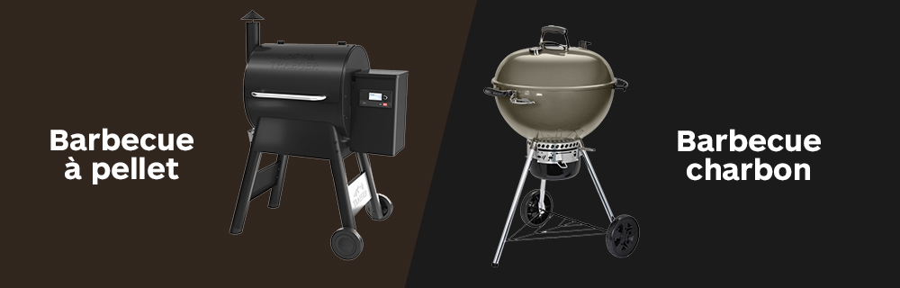 Match barbecue à pellet vs charbon de bois