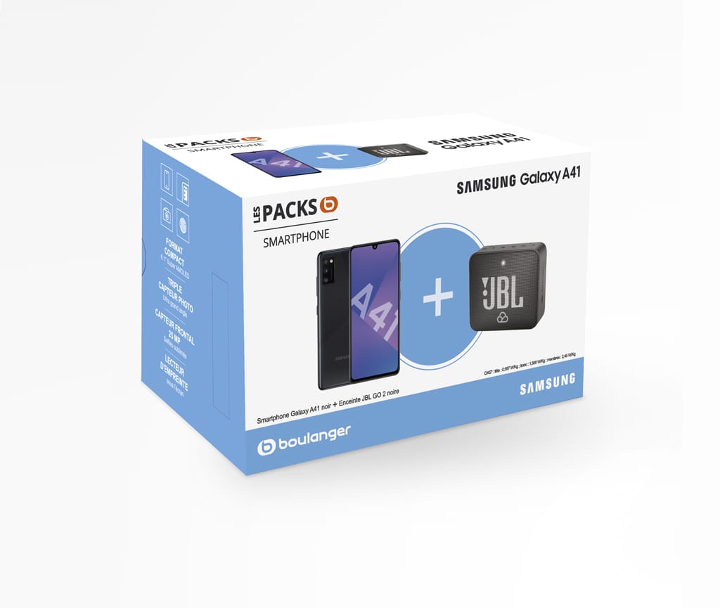 Smartphone SAMSUNG Pack A41 + Enceinte JBL