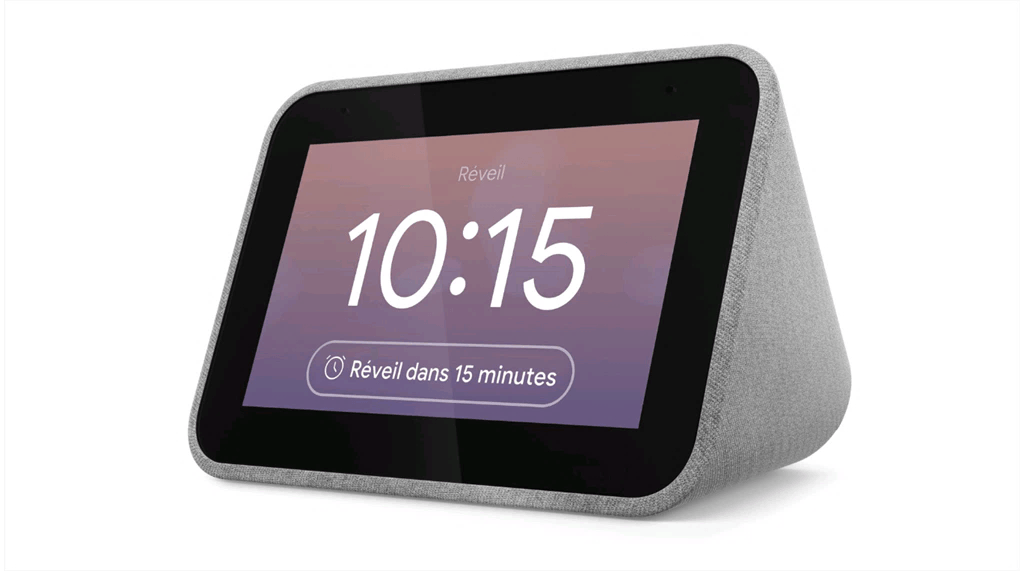 Assistant vocal LENOVO Smart Clock Galet