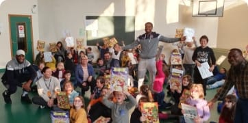 Photo prise lors d'un goûter organisé par l'association