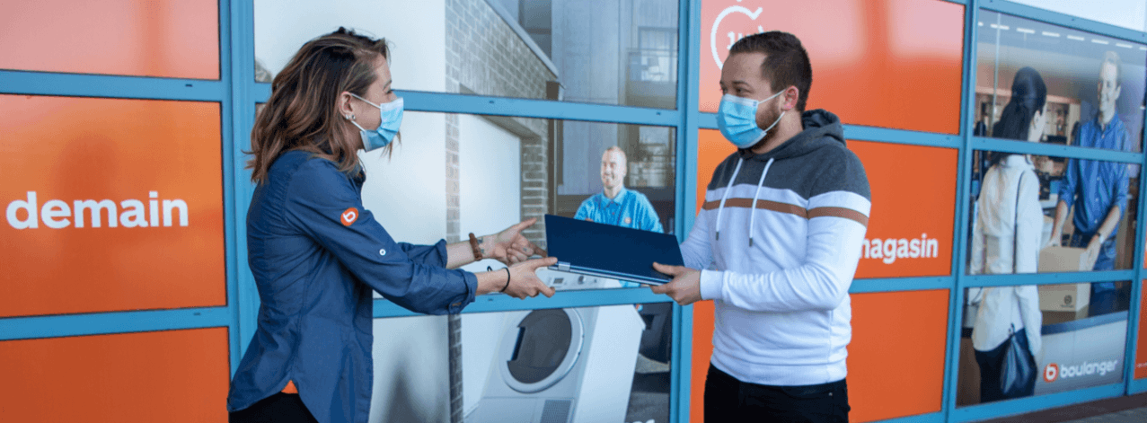 Les différents logos de l'opération: fondation Boulanger, Un monde de lien et la fondation des hopitaux de Paris