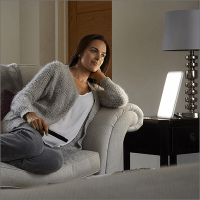 Une lampe de luminothérapie