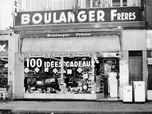 photo de l'extérieur du premier magasin Boulanger