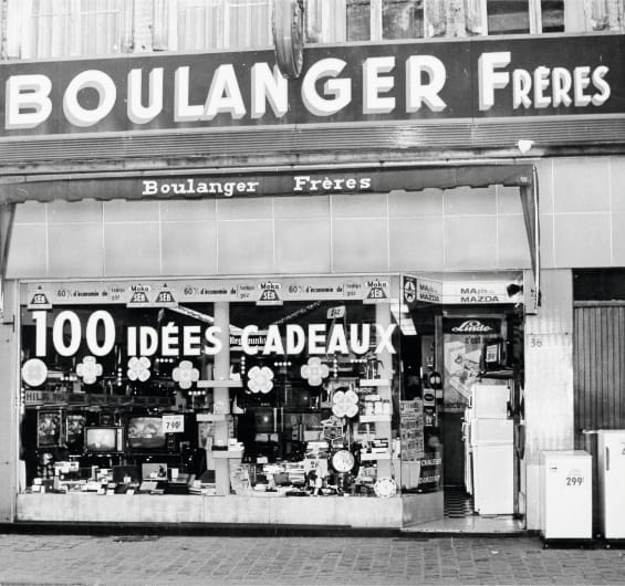 photo de l'extérieur du premier magasin Boulanger