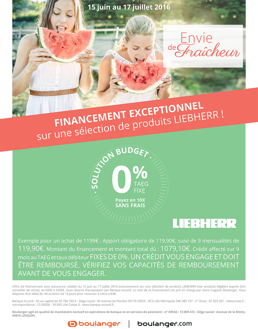 Payez en 10X SANS FRAIS votre réfrigérateur