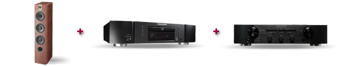Ampli + Platine CD + Enceinte colonne