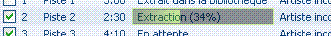 Extraction en cours